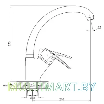 Смеситель Econoce EC0560 картинка 2